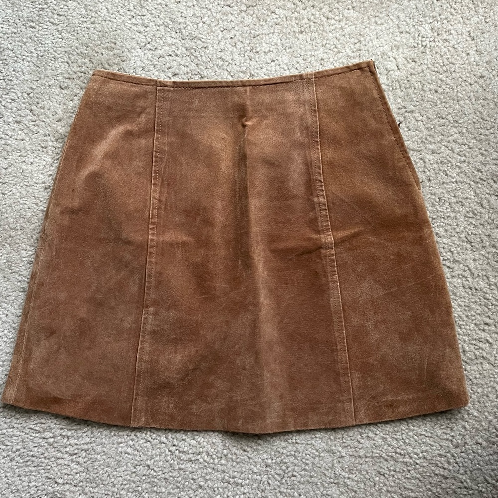 Kathy Ireland Leather Skirt